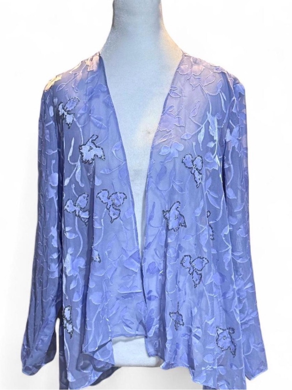 VINTAGE 90s PATRA SHEER BEADED FORMAL JACKET